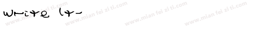 write lt字体转换